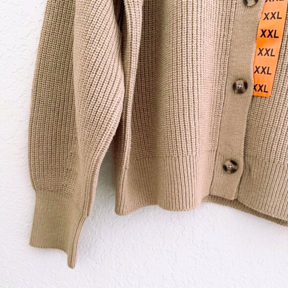 Banana Republic Women's Button Front Cardigan TAN SIZE XXL - Picture 4 of 16